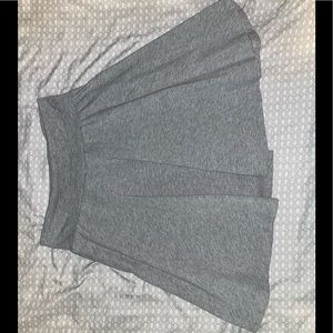 Gray flowy mini skirt